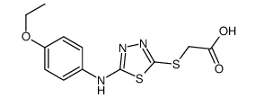 2-[[5-(4-ethoxyanilino)-1,3,4-thiadiazol-2-yl]sulfanyl]acetic acid Structure