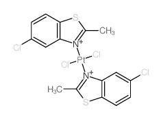 5-chloro-2-methyl-benzothiazole; dichloroplatinum structure