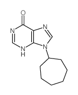 6H-Purin-6-one,9-cycloheptyl-1,9-dihydro-结构式