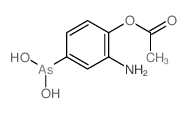 Benzenearsonousacid, 3-amino-4-hydroxy-, acetate (ester) (8CI)结构式