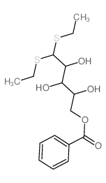 D-Arabinose,diethyl dithioacetal, 5-benzoate (9CI) Structure