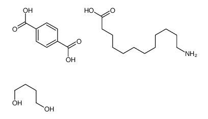 12-aminododecanoic acid,butane-1,4-diol,terephthalic acid Structure