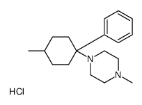 1-methyl-4-(4-methyl-1-phenylcyclohexyl)piperazine,hydrochloride Structure