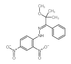 N-[(2-methoxy-2-methyl-1-phenyl-propylidene)amino]-2,4-dinitro-aniline结构式