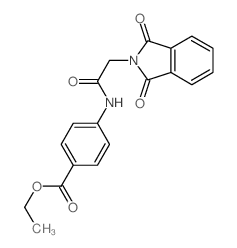 ethyl 4-[[2-(1,3-dioxoisoindol-2-yl)acetyl]amino]benzoate Structure