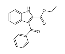 ethyl 3-benzoylindole-2-carboxylate结构式