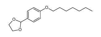 2-(p-heptoxyphenyl)-1,3-dioxolane结构式