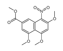 Methyl 4,5,7-trimethoxy-8-nitro-2-naphthoate结构式