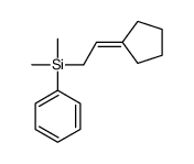 2-cyclopentylideneethyl-dimethyl-phenylsilane结构式