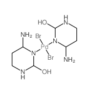 Palladium,bis(4-amino-2(1H)-pyrimidinone-N3)dibromo-, (SP-4-2)- (9CI) picture