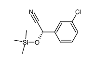 (S)-2-(3-chlorophenyl)-2-(trimethylsilyloxy)acetonitrile Structure