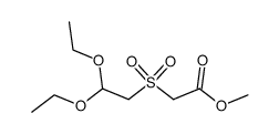 Methyl (2,2-diethoxyethylsulfonyl)acetate结构式