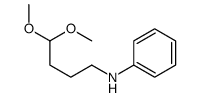 N-(4,4-dimethoxybutyl)aniline Structure