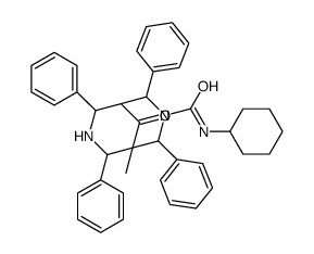 3,7-DIAZABICYCLO(3.3.1)NONANE-3-CARBOXAMIDE, N-CYCLOHEXYL-5-METHYL-9-O XO-2,4,6,8 Structure