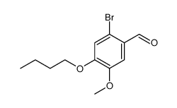 Benzaldehyde, 2-bromo-4-butoxy-5-methoxy结构式