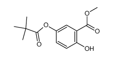 methyl 2-hydroxy-5-pivaloyloxybenzoate结构式