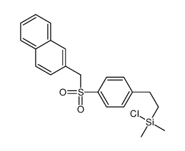 chloro-dimethyl-[2-[4-(naphthalen-2-ylmethylsulfonyl)phenyl]ethyl]silane结构式