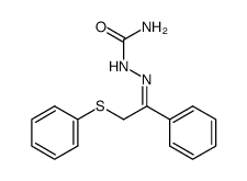 2-(1-phenyl-2-(phenylthio)ethylidene)hydrazine-1-carboxamide Structure