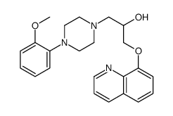 1-Piperazineethanol, 4-(2-methoxyphenyl)-alpha-((8-quinolinyloxy)methy l)- Structure