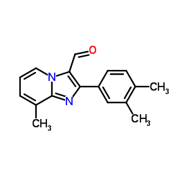 2-(3,4-Dimethylphenyl)-8-methylimidazo[1,2-a]pyridine-3-carbaldehyde structure