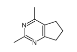 5H-Cyclopentapyrimidine, 6,7-dihydro-2,4-dimethyl- (9CI) structure