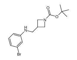 1-BOC-3-[(3-BROMOPHENYL-AMINO)-METHYL]-AZETIDINE Structure