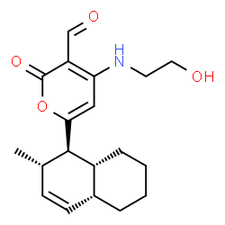 4-[(2-Hydroxyethyl)amino]-6-[(1R)-1,2,4aα,5,6,7,8,8aα-octahydro-2β-methylnaphthalen-1α-yl]-2-oxo-2H-pyran-3-carbaldehyde picture