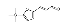 3-(5-trimethylsilylfuran-2-yl)prop-2-enal Structure