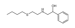 2-(2-Butylsulfanyl-ethylamino)-1-phenyl-ethanol Structure