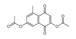 (7-acetyloxy-4-methyl-5,8-dioxonaphthalen-2-yl) acetate Structure