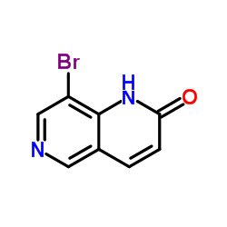 8-溴-1,6-萘啶-2(1H)-酮结构式