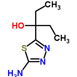 3-(5-Amino-1,3,4-thiadiazol-2-yl)-3-pentanol Structure