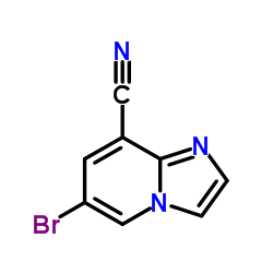 6-Bromoimidazo[1,2-a]pyridine-8-carbonitrile structure