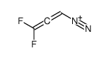 3,3-difluoropropa-1,2-diene-1-diazonium Structure