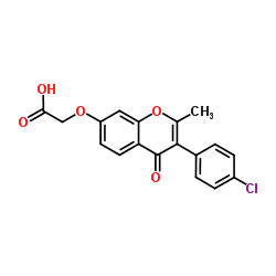 {[3-(4-Chlorophenyl)-2-methyl-4-oxo-4H-chromen-7-yl]oxy}acetic acid图片