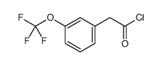 Benzeneacetyl chloride, 3-(trifluoromethoxy) Structure