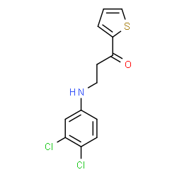 3-(3,4-dichloroanilino)-1-(2-thienyl)-1-propanone结构式