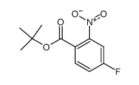 4-氟-2-硝基苯甲酸叔丁酯结构式