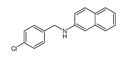 N-(p-chlorobenzyl)-2-naphthylamine Structure