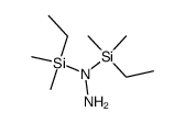 1,1-Bis-(ethyl-dimethyl-silyl)-hydrazin Structure