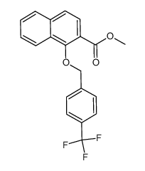 1-(4-trifluoromethyl-benzyloxy)-naphthalene-2-carboxylic acid methyl ester Structure