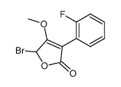 5-Bromo-3-(2-fluoro-phenyl)-4-methoxy-5H-furan-2-one Structure