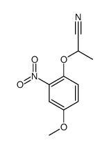 2-(4-methoxy-2-nitrophenoxy)propanenitrile结构式