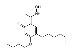 3-butoxy-4-hexyl-6-[1-(hydroxyamino)ethylidene]cyclohexa-2,4-dien-1-one Structure