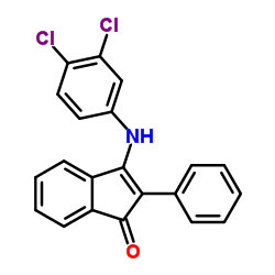 3-[(3,4-Dichlorophenyl)amino]-2-phenyl-1H-inden-1-one Structure