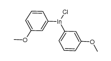 bis(3-methoxyphenyl)indium(III) chloride结构式