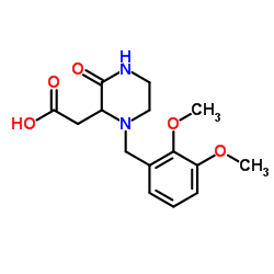 [1-(2,3-Dimethoxybenzyl)-3-oxo-2-piperazinyl]acetic acid picture