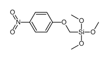 trimethoxy-[(4-nitrophenoxy)methyl]silane Structure