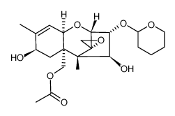 3α-(2-tetrahydropyranyloxy)-15-acetoxyscirpen-4β,8β-diol Structure