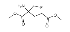 α-(fluoromethyl)glutamic acid dimethyl ester Structure